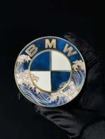🌊 [Ready to Ship]BMW Kanagawa Wave Car Logo- Ukiyo-e Kanagawa Series - Premium Car Art Badge - Image 3