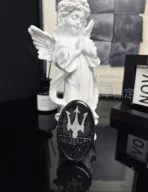 🌌 [Fully Customizable] Maserati Dark Galaxy Emblem - Handcrafted Enamel Cloisonné Series - Bespoke Art Badge (1-Week Lead Time) - Image 4