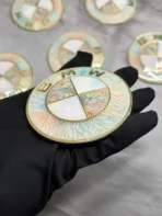 🌼 [Ready to Ship] BMW Colorful Floral & Marble Texture Art Emblem - Zinc Alloy Series - Premium Badge - Image 4