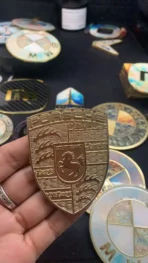 🐎 [Ready to Ship] Premium Porsche Zinc Alloy Emblem - Artistic Shield Series - Luxury Badge - Image 9