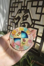 🌈 [Handcrafted] Custom BMW "Rainbow Lily of the Valley" Emblem - Enamel Cloisonné Art Badge - Fully Customizable DIY (1-Week Lead Time) - Image 3