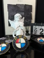 🌿 [Ready to Ship] BMW Deep Green Leaf Emblem - Nature Art Series - Premium Handcrafted Style Badge - Image 2