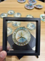 🎨 [Ready to Ship] Mercedes-Benz Colorful Marble Art Emblem - Dreamy Gradient Series - Zinc Alloy Badge