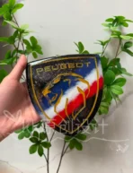 🦁 [Handcrafted] Custom Peugeot/Dongfeng Starry Sky French Flag Emblem - Enamel Cloisonné Art Badge - Fully Customizable DIY (1-Week Lead Time) - Image 2