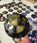 🏎️ [Ready to Ship] BMW Forged Carbon Fiber & Gold Leaf Emblem - Racing Art Series - Premium Badge - Image 4