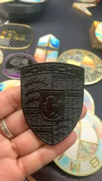 🐎 [Ready to Ship] Premium Porsche Zinc Alloy Emblem - Artistic Shield Series - Luxury Badge - Image 8