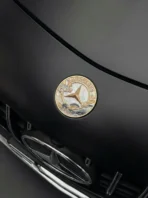 🍂 [Ready to Ship] Mercedes-Benz Gold Leaf & Blue Cloud Emblem - Artistic Trident Series - Premium Badge - Image 5