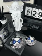 🐉 [Handcrafted] Custom BMW Sakura & Light Purple Dragon Emblem - Enamel Cloisonné Art Badge - Fully Customizable DIY (1-Week Lead Time) - Image 5