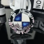 🐉 [Handcrafted] Custom BMW Sakura & Light Purple Dragon Emblem - Enamel Cloisonné Art Badge - Fully Customizable DIY (1-Week Lead Time)