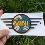 🌊 [Handcrafted] Custom MINI "The Great Wave" Emblem - Enamel Cloisonné Art Badge - Fully Customizable DIY (1-Week Lead Time)