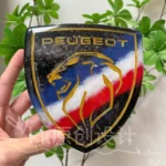 🦁 [Handcrafted] Custom Peugeot/Dongfeng Starry Sky French Flag Emblem - Enamel Cloisonné Art Badge - Fully Customizable DIY (1-Week Lead Time)